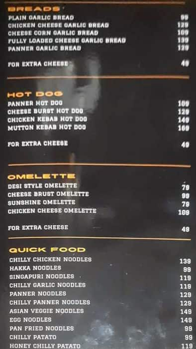 Menu at D REVOLUTION CAFE, New Delhi