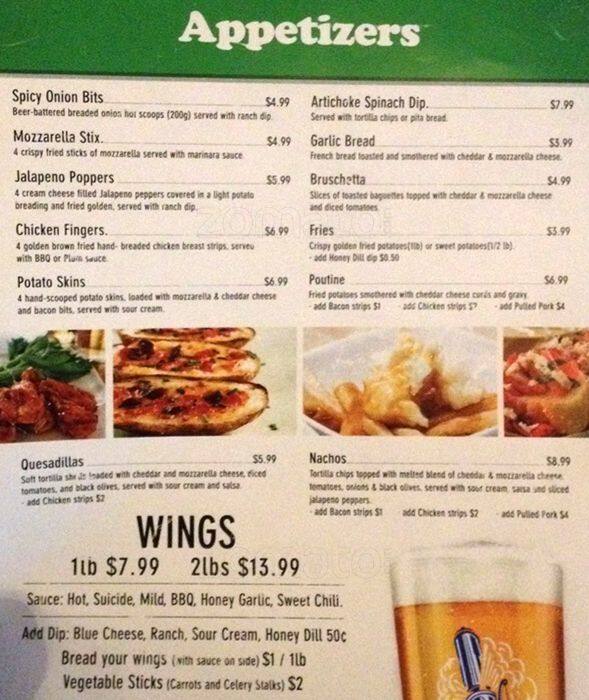 Beer Station menu