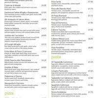 La Bella Vita Menu Menu For La Bella Vita East Leeds West Yorkshire La Bella Vita Menu Menu For La Bella Vita East Leeds West Yorkshire