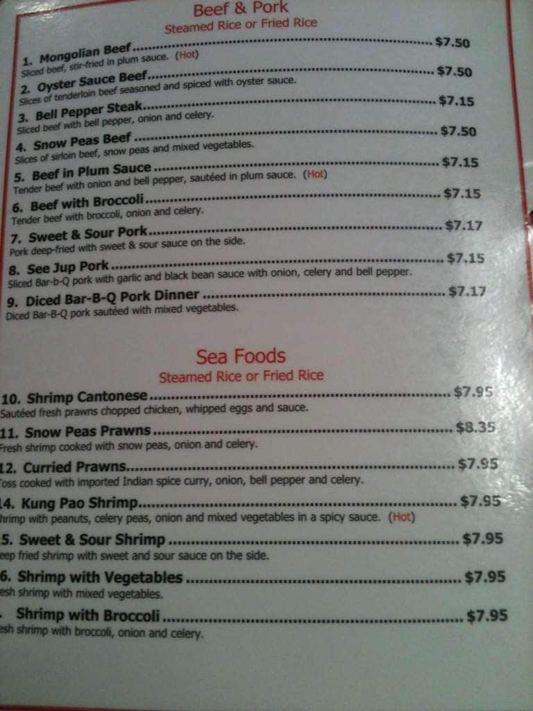 Menu at Oriental Palace restaurant, Las Cruces, 225 E Idaho Ave 31