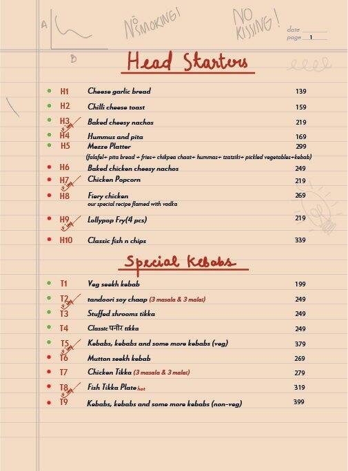 Echoes Koramangala Menu,Menú para Echoes Koramangala, Koramangala 5th