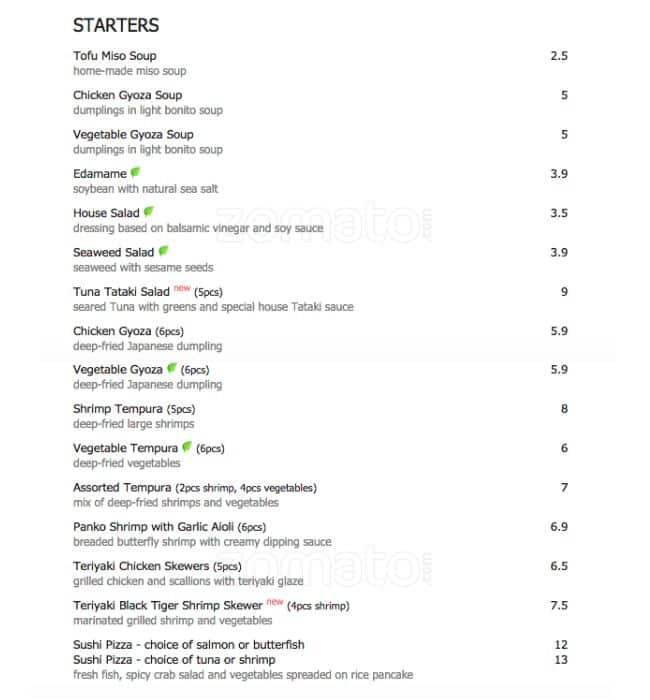 Nigiri-Ya Menu, Menu for Nigiri-Ya, Leaside, Toronto - Urbanspoon/Zomato