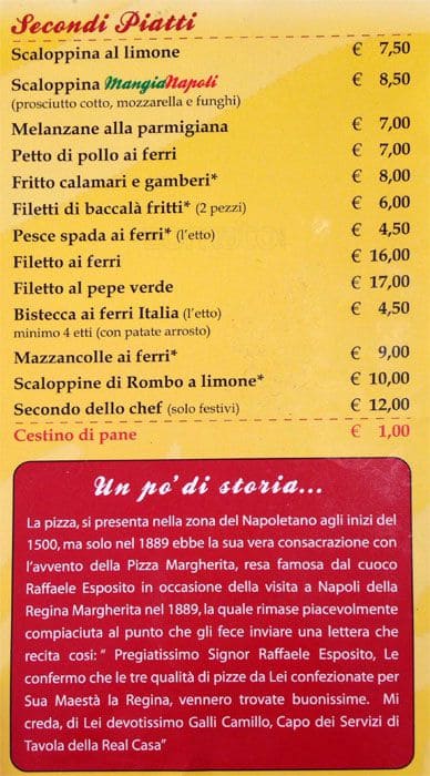Menu di Mangianapoli Agosta 