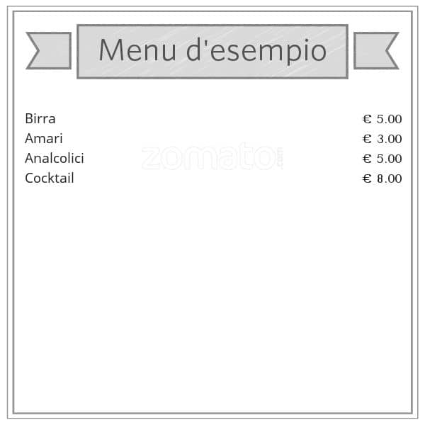 Menu di MONK Roma 