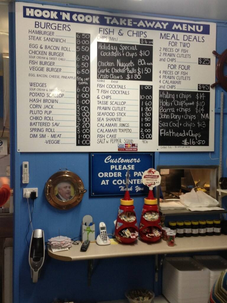 Hook N Cook Menu For Tea Gardens Hook N Cook Tea Gardens Menu