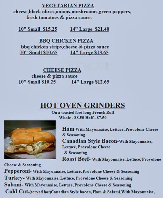 Menu at Athens Pizza & Pasta pizzeria, Auburn