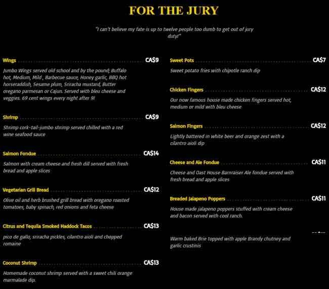 Menu at Broken Gavel pub & bar, Pelham