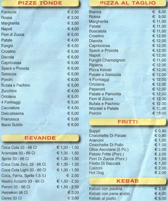 Menu di La Pecora Pazza 