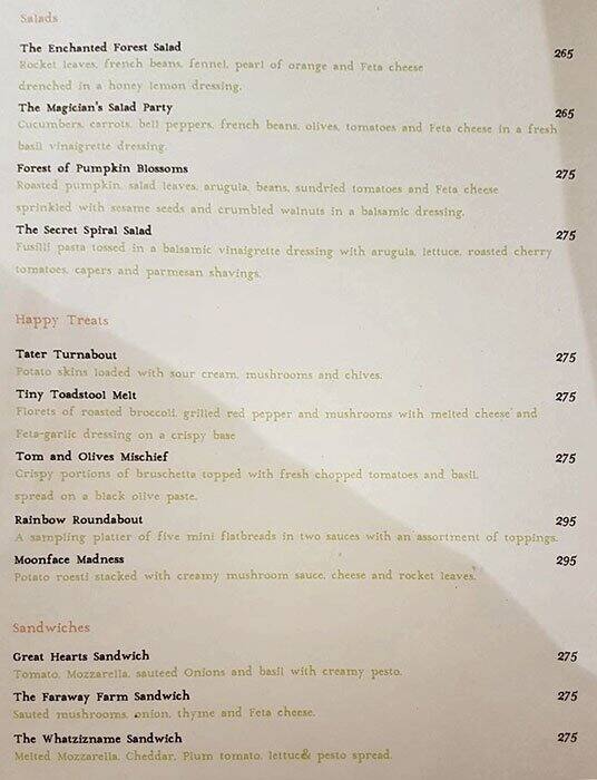 The Mad Teapot Menu, Menu for The Mad Teapot, Indiranagar, Bangalore