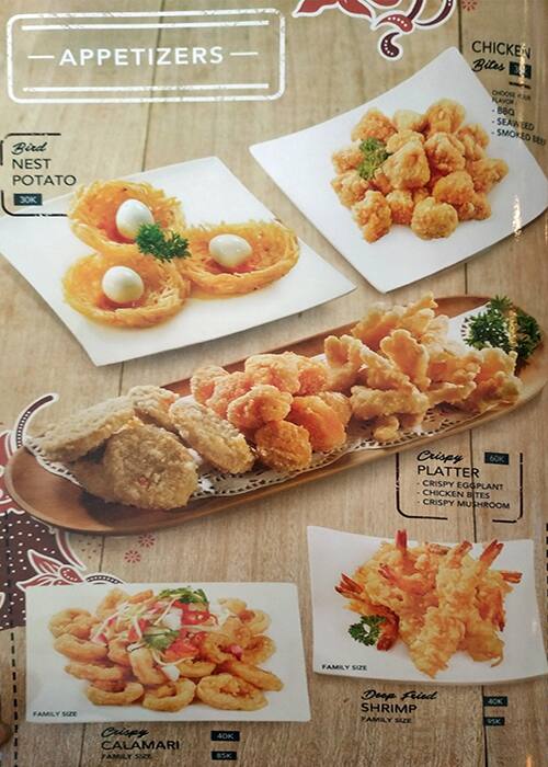 Rice Walk Menu Menu For Rice Walk Kelapa Gading Jakarta