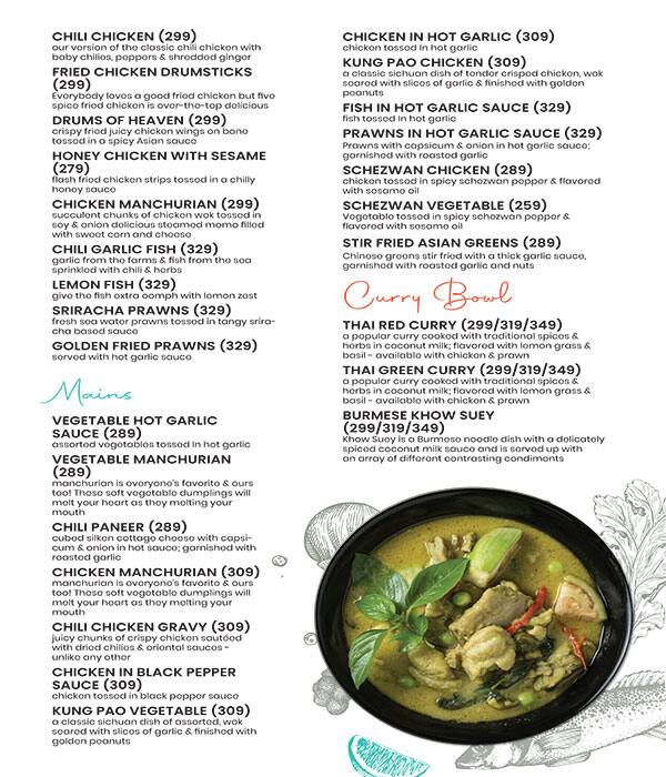 Hudson Chopsticks - Fresh Chinese menu