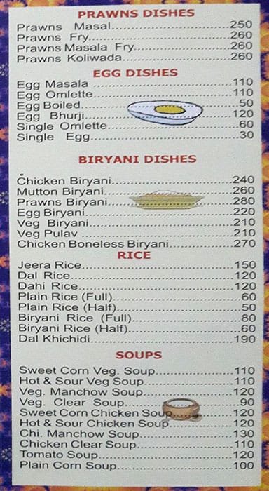 Modern Lunch Home menu