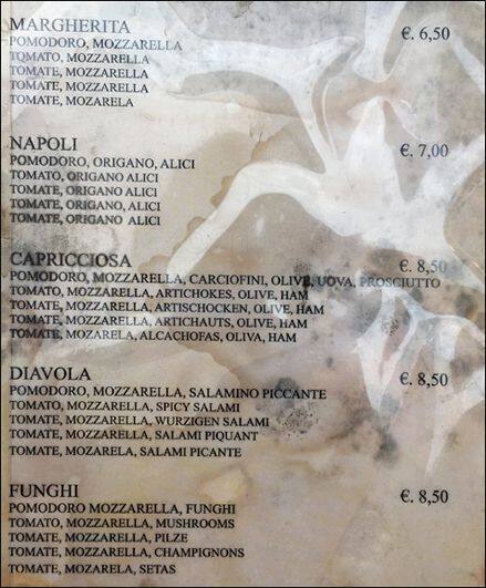 Menu di Bar Pasticceria Tavola Calda Il Grottino di San Bernardo 