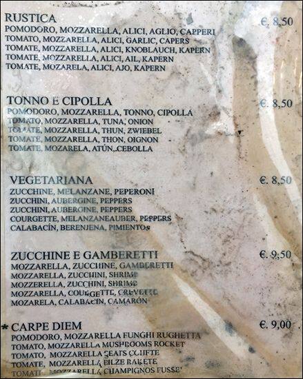 Menu di Bar Pasticceria Tavola Calda Il Grottino di San Bernardo 