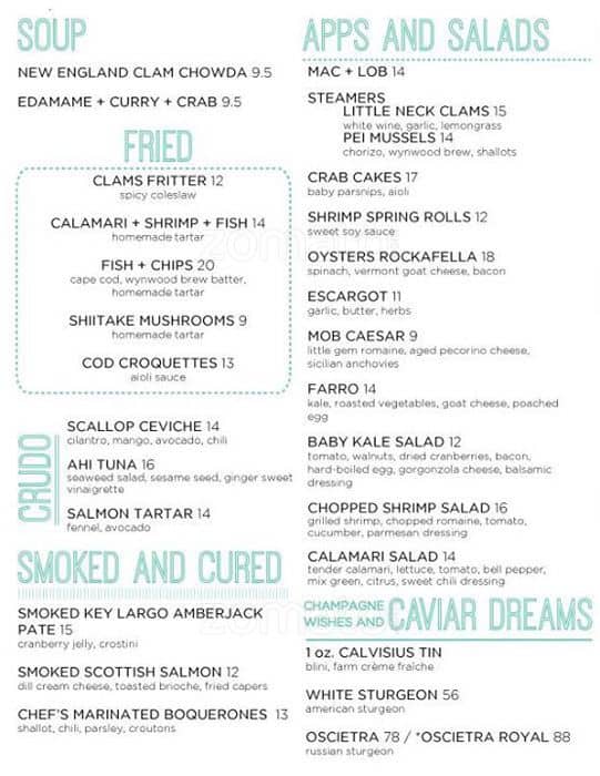 Midtown Oyster Bar Menu, Menu for Midtown Oyster Bar, Wynwood/Edgewater