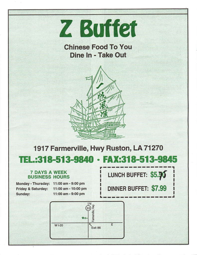 Carta de Z Buffet