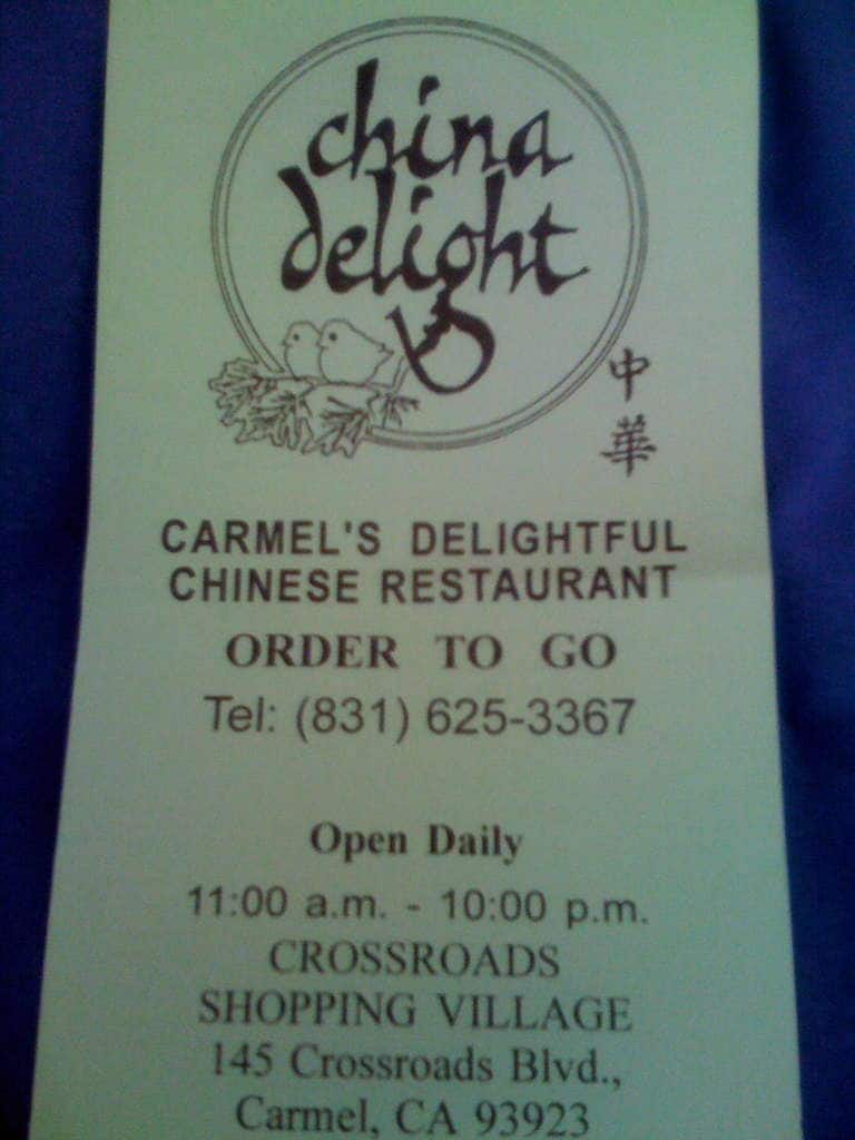 China Delight Restaurant Menu, Menu for China Delight Restaurant