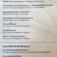 Two Sons Bistro Menu Menu For Two Sons Bistro Jalan Dutamas Kuala Lumpur