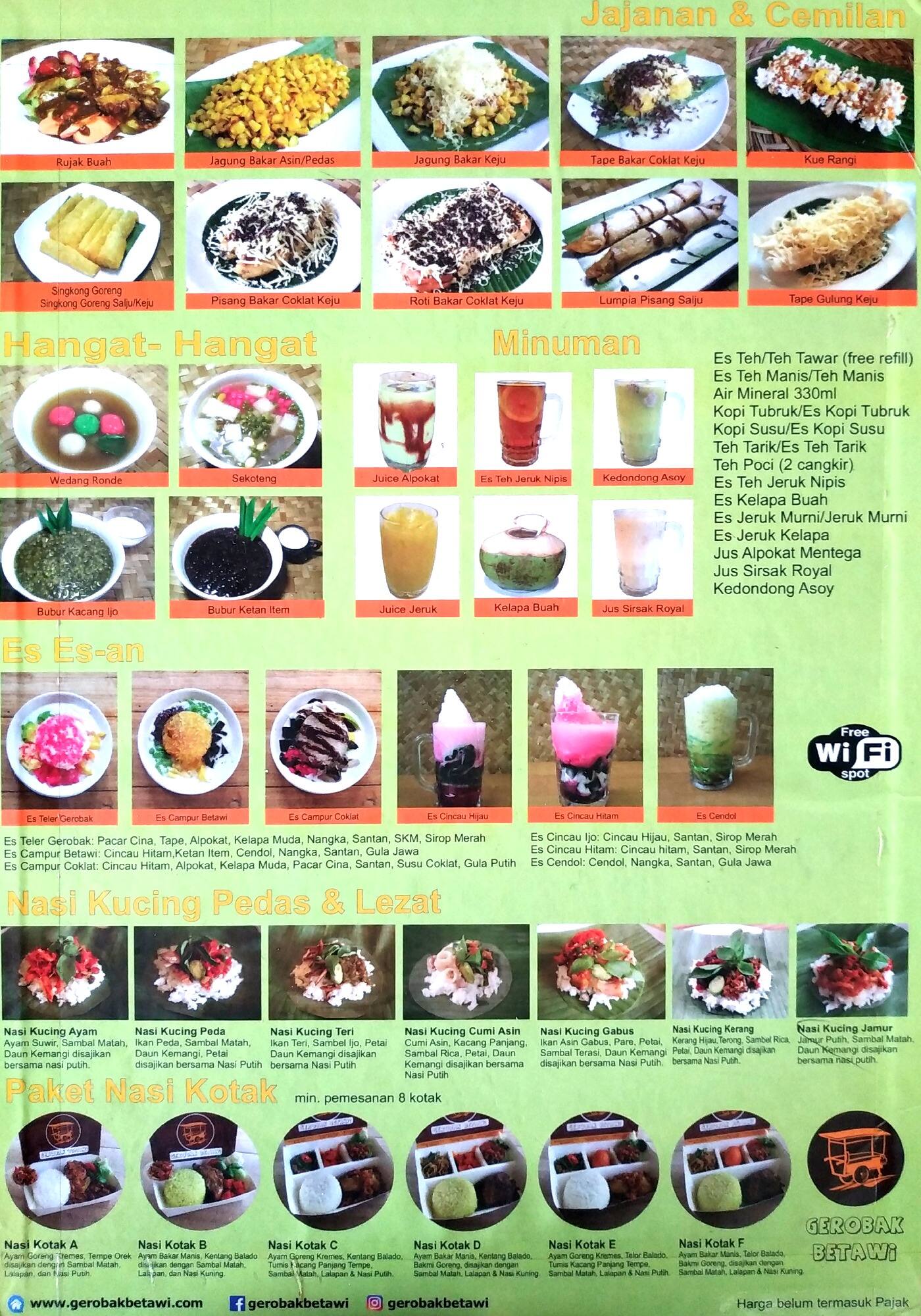 Gerobak Betawi Menu Menu For Gerobak Betawi Pantai Indah