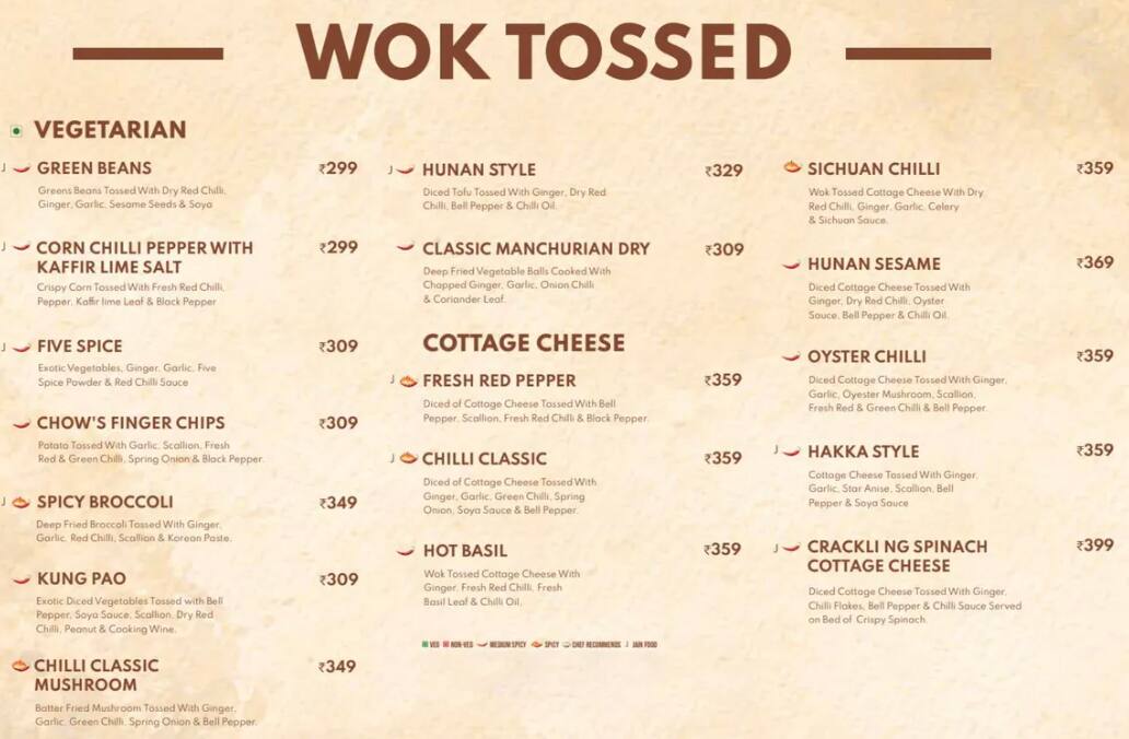 Menu at Chinese Wok, Nashik, 7X97+5Q9