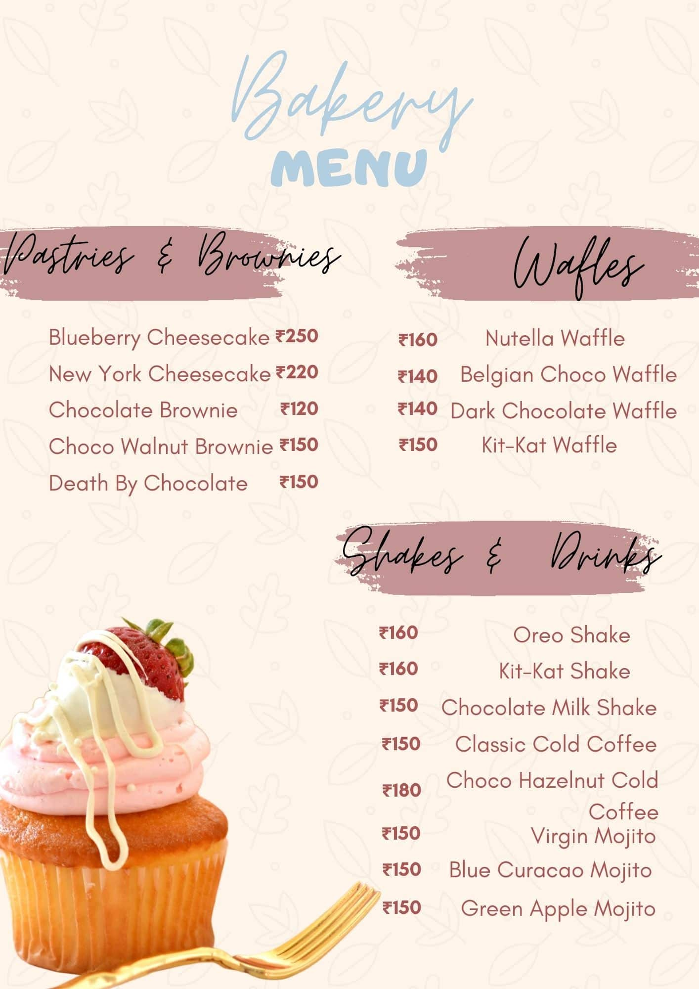 Menu of Cream N Cheezze, HSR, Bangalore