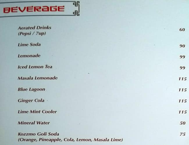 Wang's Kitchen menu