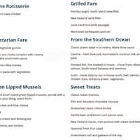 Stratosfare Restaurant Bar Queenstown Central Scanned Menu For Stratosfare Restaurant