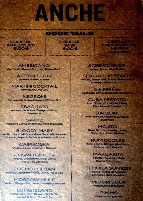 Menu de Anche Ristorante