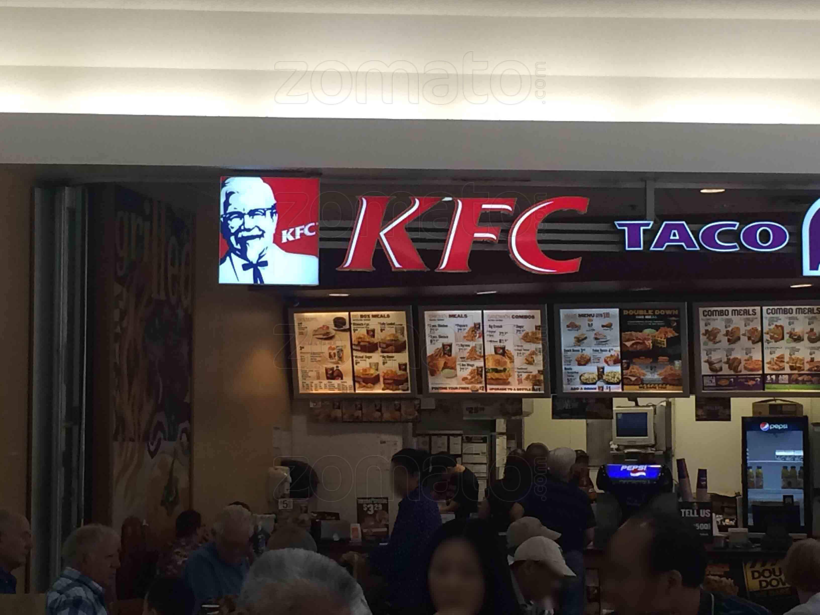 KFC menu