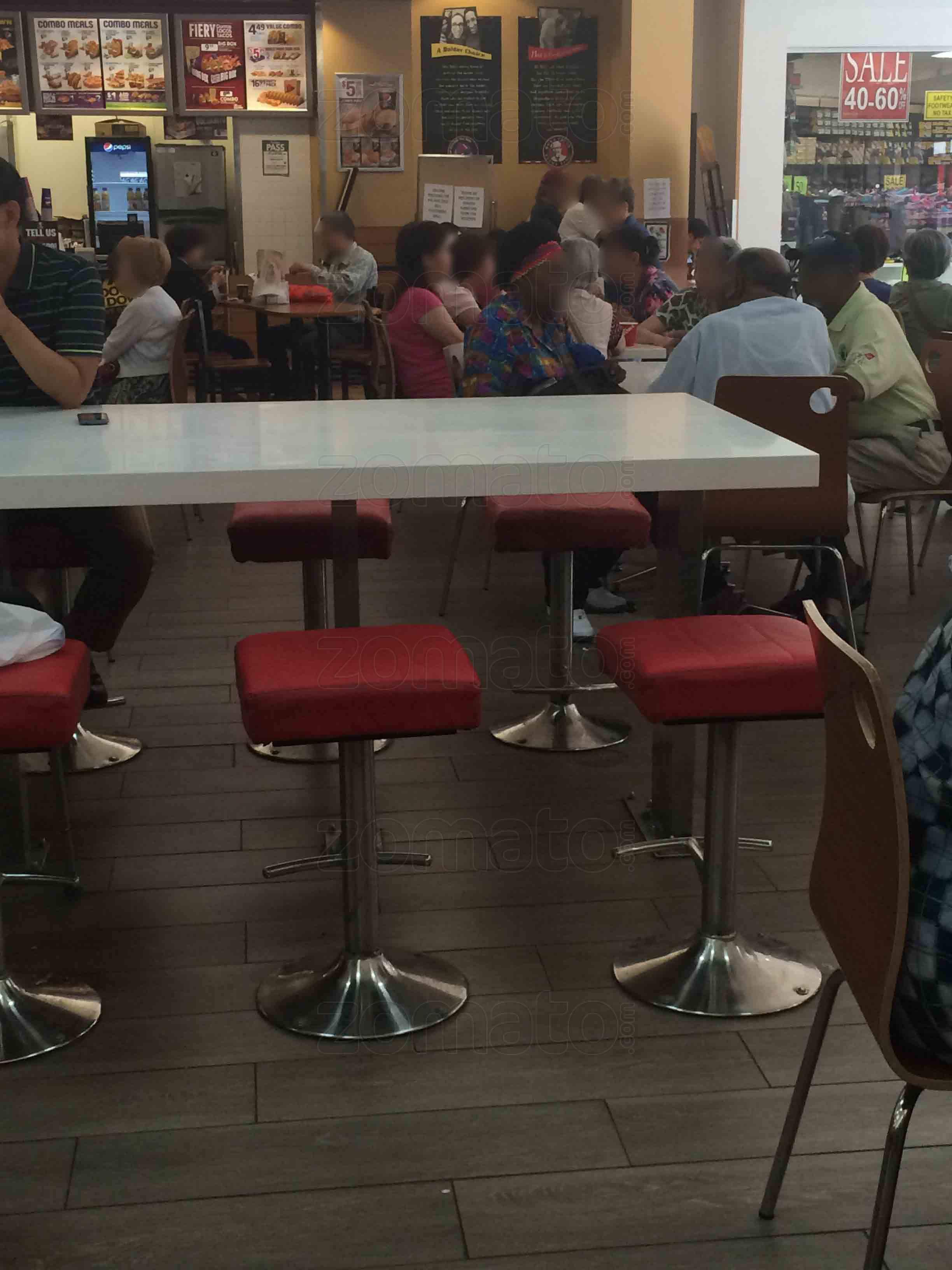KFC menu