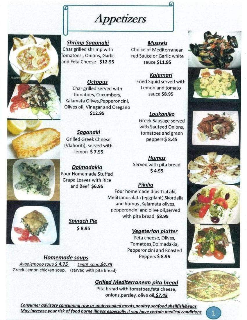 Menu At Chris Taverna Restaurant Lake Worth Corridor