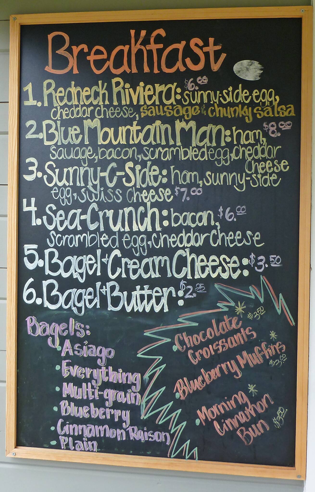 30A Bagels & Coffee Menü, 30A Bagels & Coffee, Rosemary Beach/Alys