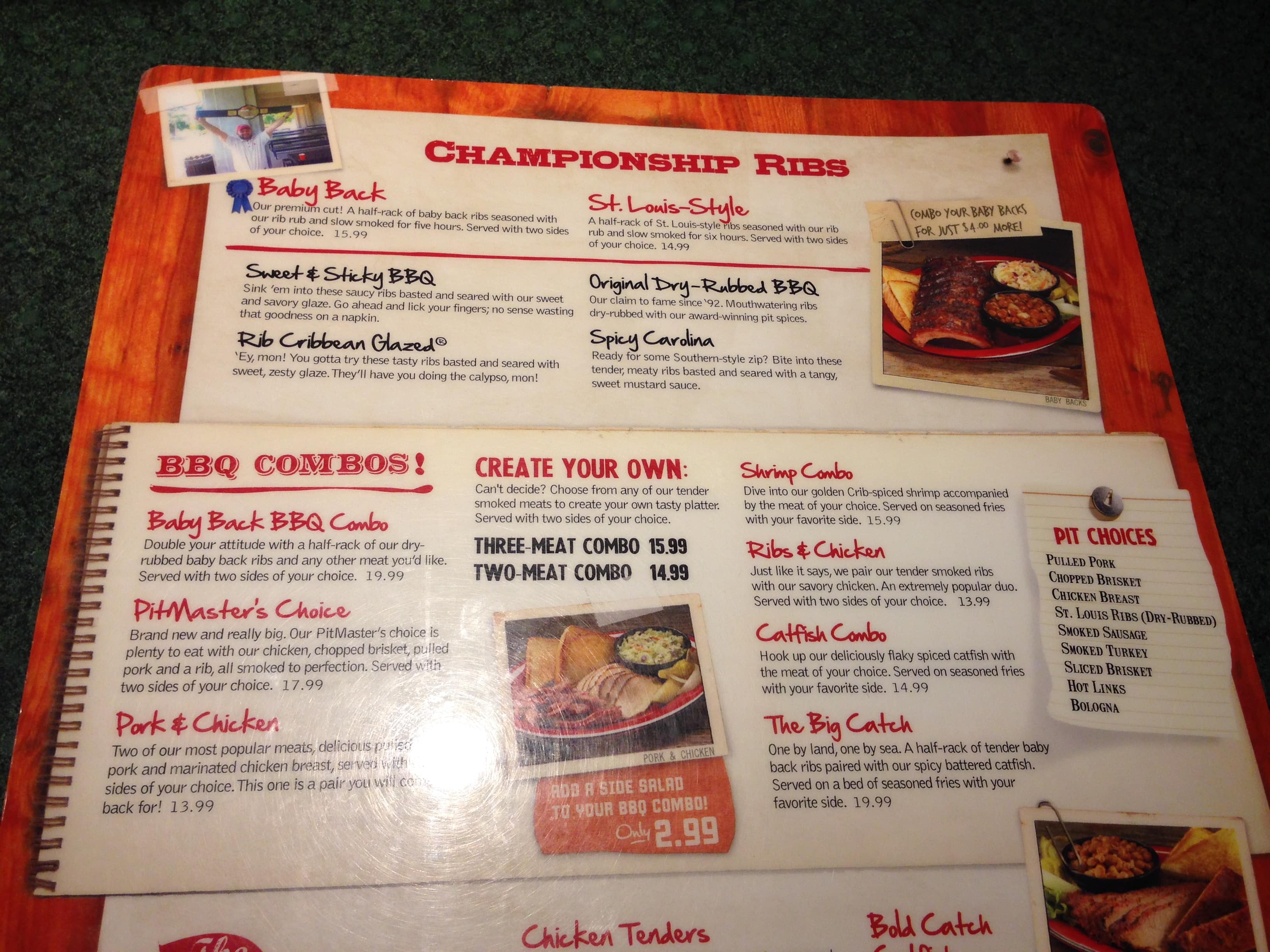 Rib Crib menu, Menu restauracji Rib Crib, Ada, Ada Urbanspoon/Zomato