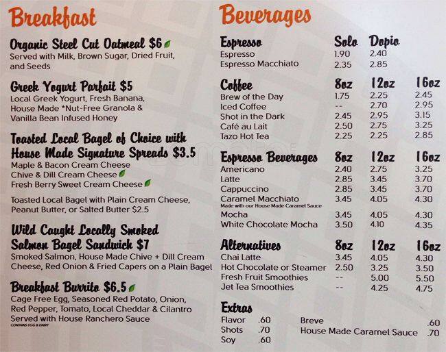 Menu at Pineapple Bistro & Bar, Seattle, 300 Roy St