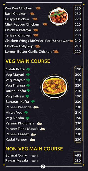 Menu at Mansab Restro Cafe, Thane, Shakuntala Krupa Chs Building Mental ...