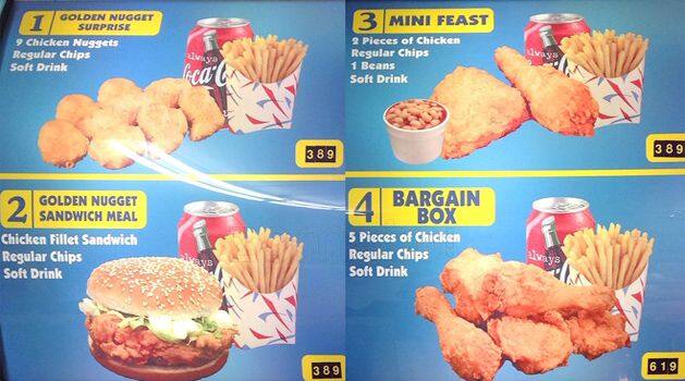 Sea Shell Fish Bar menu