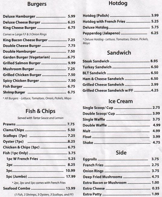 Pepperdock Restaurant Menu, Menu untuk Pepperdock Restaurant, West