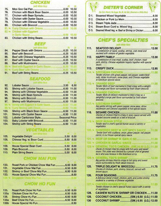 Dragon City Chinese Kitchen, Jamaica Menu