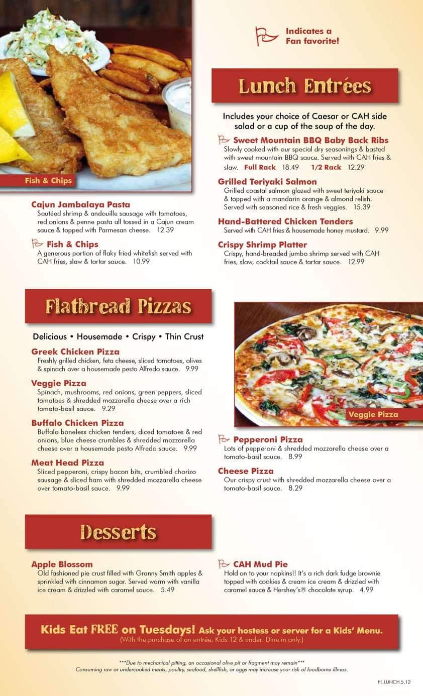 Menu at Carolina Ale House - Doral pub & bar, Doral, NW 36th St