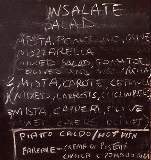 Menu di Alce Nero - Berberè 
