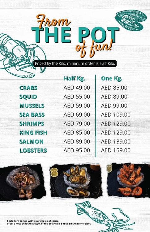 Menu of Off The Hook Deira City Centre Area Dubai