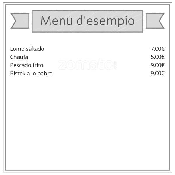 Menu di Pollos a la Brasa 