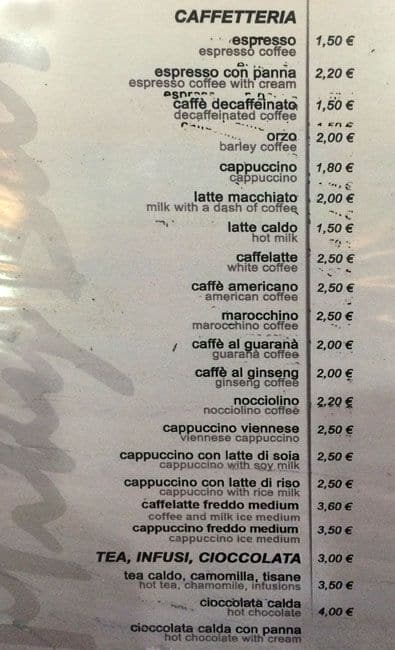 Menu di Micky Bar 