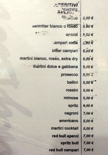 Menu di Micky Bar 