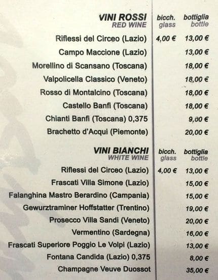 Menu di Micky Bar 