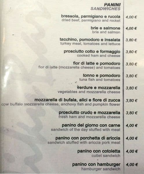 Menu di Micky Bar 