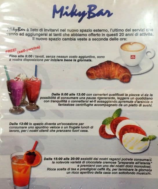 Menu di Micky Bar 