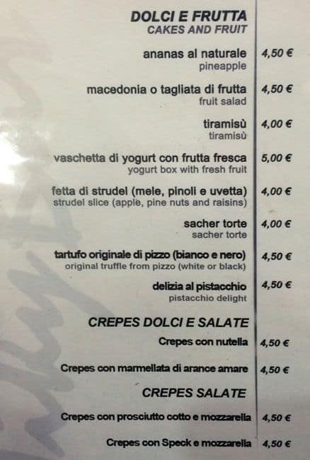 Menu di Micky Bar 