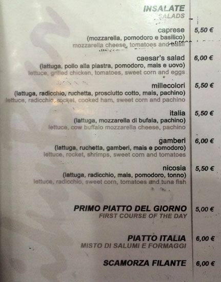 Menu di Micky Bar 