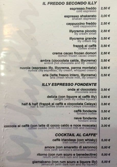 Menu di Micky Bar 